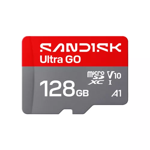 SanDisk Ultra Go 128 GB microSDXC UHS-I U1 V10 A1 memóriakártya, 190 MB/s sebességgel