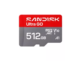   SanDisk Ultra Go 512 GB microSDXC UHS-I U1 V10 A1 memóriakártya, 190 MB/s