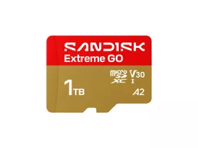   SanDisk Extreme Go 1 TB microSDXC UHS-I U3 V30 memóriakártya, 240/160 MB/s sebességgel