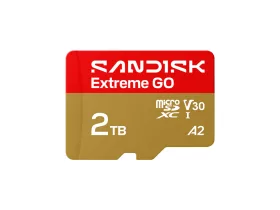   SanDisk Extreme Go 2 TB microSDXC UHS-I U3 V30 memóriakártya, 240/150 MB/s sebességgel