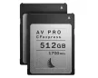 Angelbird AV PRO CFexpress Match Pack memóriakártya szett Nikon D6 fényképezőgéphez, 2 × 512 GB, R1700