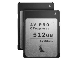   Angelbird AV PRO CFexpress Match Pack memóriakártya szett Nikon D6 fényképezőgéphez, 2 × 512 GB, R1700