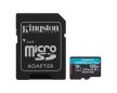 Kingston MicroSDXC 128GB Canvas Go Plus Gen4 200R A2 U3 V30 memóriakártya + Adapter