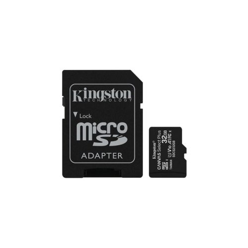 Kingston MicroSDHC 32GB Canvas Select Plus 100R A1 C10 memóriakártya + adapter