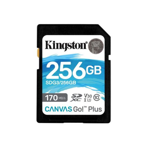 Kingston SDXC 256GB Canvas Go Plus 170 mb/s C10 UHS-I U3 V30