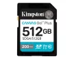 Kingston SDXC 512GB Canvas Go Plus Gen4 200R C10 UHS-I U3 V30 memorycard