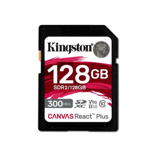 Kingston SDXC 128GB Canvas React Plus UHS-II 300 mb/s