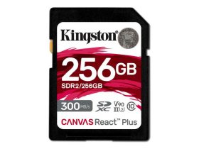   Kingston 256GB Canvas React Plus UHS-II U3 V90 memóriakártya