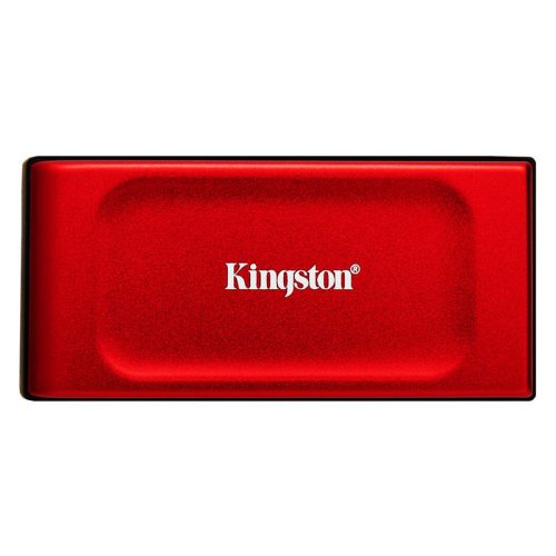 Kingston XS1000 Hordozható SSD, USB 3.2 GEN 2 1TB (Piros)