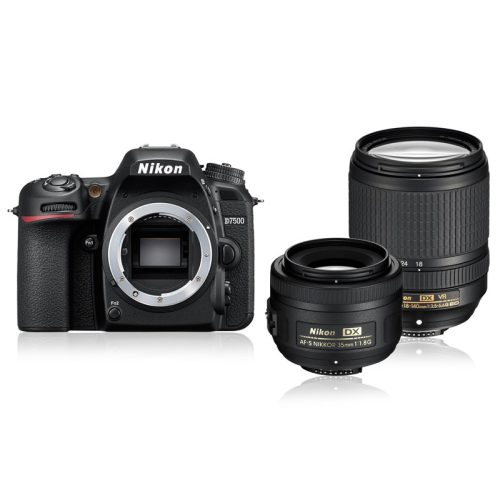 Nikon D7500 (3 év) + AF-S DX 18–140mm VR +AF-S DX 35mm