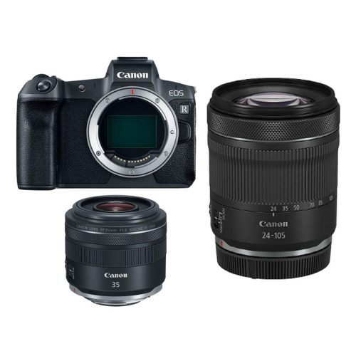 Canon EOS R váz + RF 24-105 f/4-7,1 objektív + Canon RF 35mm f/1.8 Macro IS STM Objektív