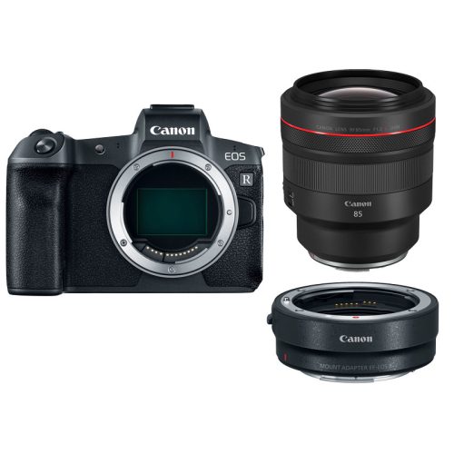 Canon EOS R váz + Mount adapter + Canon RF 85mm f/1,2 L USM