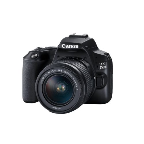 Canon EOS 250D fekete + 18-55mm DC III objektív