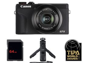 Canon PowerShot G7X mark III (fekete) vlogger kit