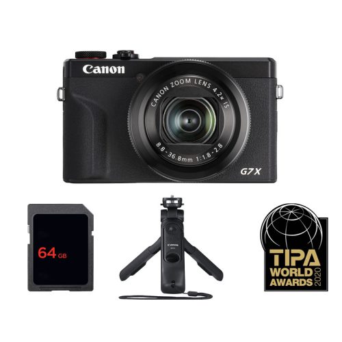 Canon PowerShot G7X mark III (fekete) vlogger kit