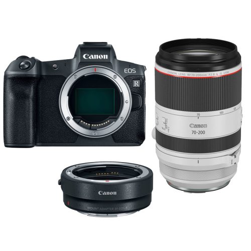 Canon EOS R váz + Mount adapter + Canon RF 70-200mm f/2,8 L USM