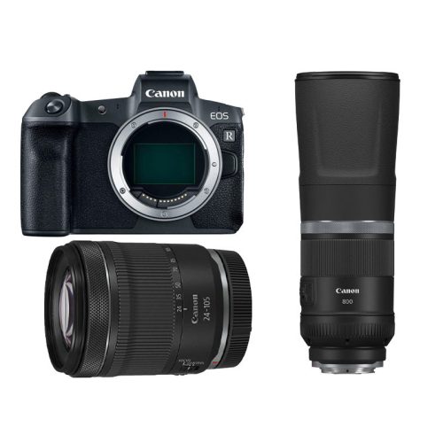 Canon EOS R Váz + Canon RF 24-105 f/4-7,1 objektív + Canon RF 800 mm f11 IS STM Objektív