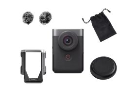 Canon PowerShot V10 videokamera advanced vlogging kit ezüst