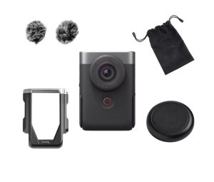 Canon PowerShot V10 videokamera advanced vlogging kit ezüst