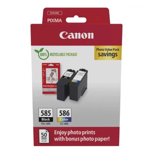 Canon PG-585 / CL-586 + GP-501 Photo Value Pack 50 paper