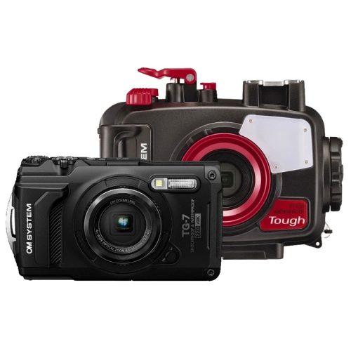 OM System TG-7 búvártok KIT fekete