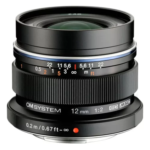 OM System M.Zuiko Digital ED 12mm f/2.0 objektív (fekete)