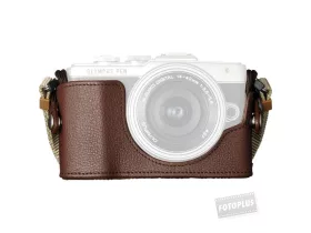 Olympus CS-45B bőr váztok barna