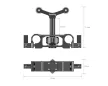 Smallrig 2727 univerzális 15 mm-es LWS rúdrögzítésű objektívtámasz