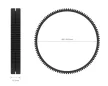 Smallrig Seamless Focus Gear Ring (81mm to 83mm)