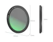Smallrig 4216 MagEase mágneses CPL szűrő készlet, 52 mm