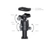 Smallrig 4289 VT-20 alumínium mini tripod