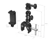 Smallrig 4373 rák alakú Super Clamp rögzítőbilincs kit gömbfejjel és Magic Arm karral