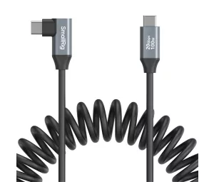   Smallrig 4792 USB-C Straight To USB-C Angeled Coiled Data Cable