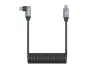  Smallrig 4792 USB-C Straight To USB-C Angeled Coiled Data Cable