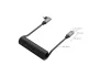   Smallrig 4792 USB-C Straight To USB-C Angeled Coiled Data Cable