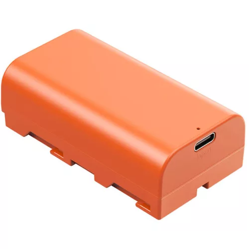 Smallrig NP-F550 4971 USB-C-n tölthető kamera akkumulátor, narancssárga