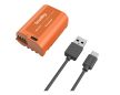 Smallrig 4979 Camera Battery USB-C Rechargeable DMW- BLK22 Orange