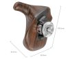 Smallrig 5162 Imagegrip Series Wooden Handle with ARRI Rosette (Left Side)