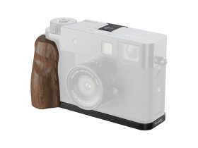   Smallrig 5224 L-Shaped Mount Plate with Wooden Handle for Fujifilm X Half Black