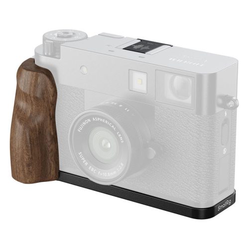 Smallrig 5224 L-Shaped Mount Plate with Wooden Handle for Fujifilm X Half Black