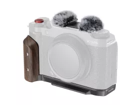   Smallrig 5260 L-Shape Mount Plate with Wooden Handle for Fujifilm X-M5 Black