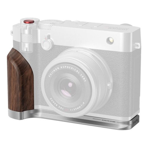 Smallrig 5265 L-Shape Mount Plate with Wooden Handle for Fujifilm GFX100RF Silver