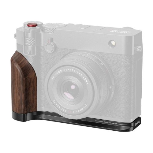 Smallrig 5266 L-Shape Mount Plate with Wooden Handle for Fujiflm GFX100RF Black