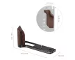 Smallrig 5266 L-Shape Mount Plate with Wooden Handle for Fujiflm GFX100RF Black