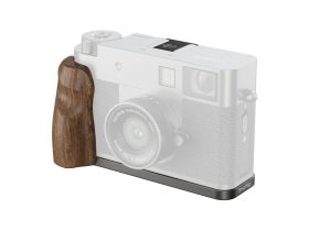   Smallrig 5394 L-Shaped Mount Plate with Wooden Handle for Fujifilm X Half Charcoal Silver