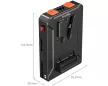 Smallrig 5653 intelligens V-Mount akkumulátor adapterlap (Basic Edition)