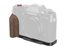   Smallrig 5666 L-Shaped Mount Plate with Wooden Handle for Fujifilm X-T30 / T30 II / T30 III Black
