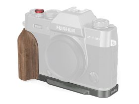   Smallrig 5668 L-Shaped Mount Plate with Wooden Handle for Fujifilm X-T30 / T30 II / T30 III Charcoal