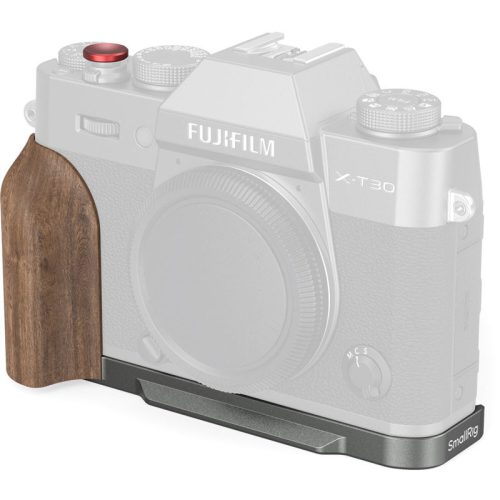 Smallrig 5668 L-Shaped Mount Plate with Wooden Handle for Fujifilm X-T30 / T30 II / T30 III Charcoal