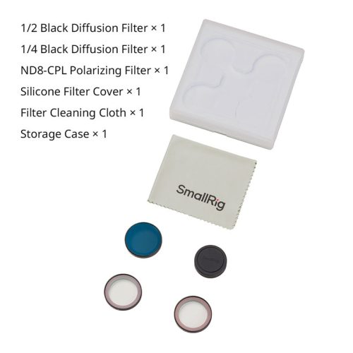 Smallrig 5789 1/2 & 1/4 Black Diffusion & ND8-CPL Polarizing Filter Kit for DJI Osmo Nano